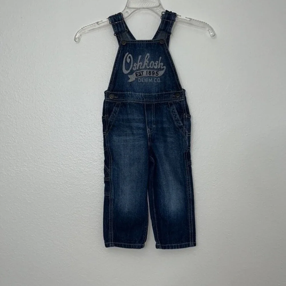 OshKosh B'Gosh Denim Toddler Overalls Jeans 2T